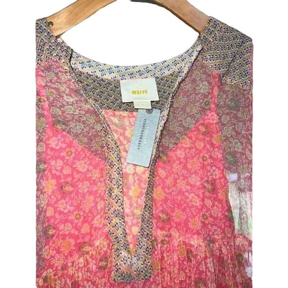 NWT MAEVE Morning Glory Hi-Low Slip Dress - Picture 7 of 8